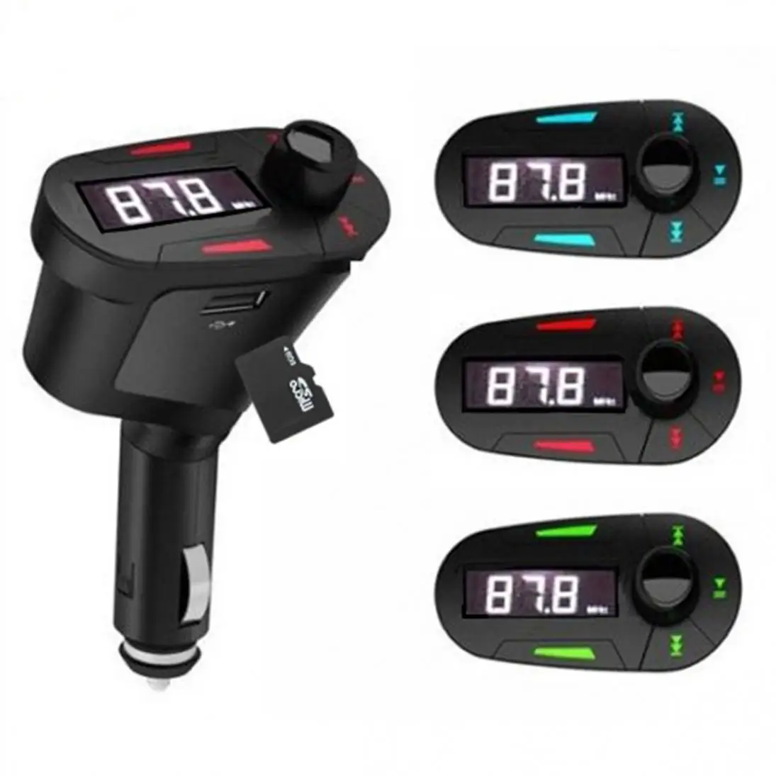 Автомобильный комплект MP3-плеер беспроводной fm-передатчик модулятор lcd USB SD MMC с пультом дистанционного управления