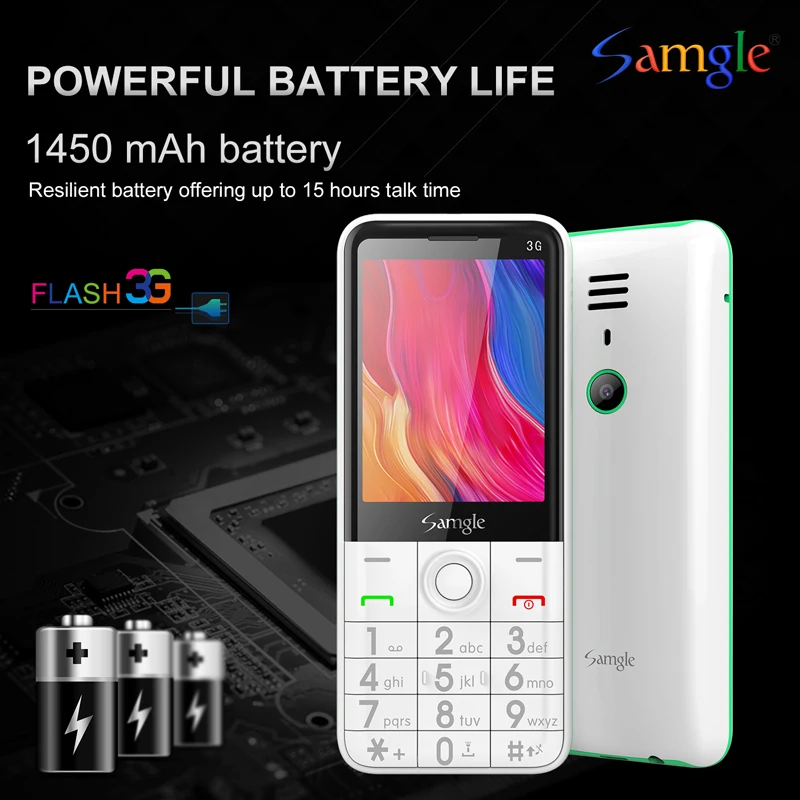 Сотовый телефон Samgle Bar 3G WCDMA с быстрым циферблатом 2 8 &quotдисплей фонарик супер