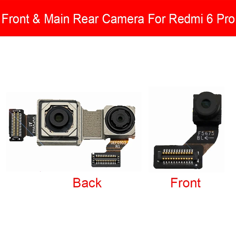 Передняя и задняя основная камера гибкий кабель для Xiaomi Redmi 5 5A 6 6A 7 Pro Plus задняя Большая передняя камера Замена Ремонт