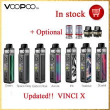 70 Вт VOOPOO VINCI X Pod Комплект wi/Двойная Катушка система питание от одной батареи 18650 Без батареи Vape Kit VS Vinci Kit/Drag 2