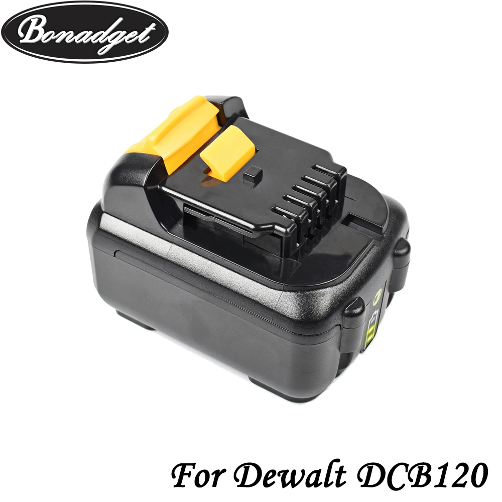 Сменный аккумулятор Bonadget 6000 мАч 4000 DCB120 для электроинструмента Dewalt 10 8 В DCB121 DCB123