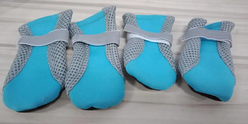 blue HobbyLane противоскользящая обувь унисекс на мягкой подошве водонепроницаемая обувь защитные непромокаемые сапоги для собак - Цвет: blue