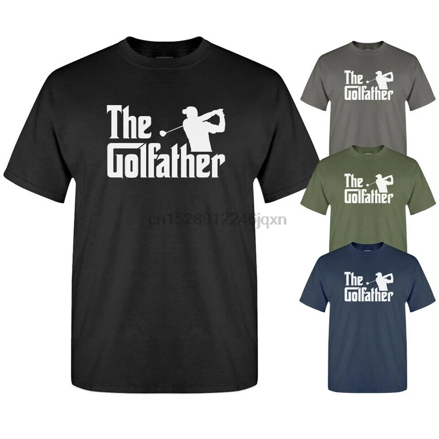 The Golfather Golf Dad Gift Golfing Movie Funny Slogan Graphic New Mens T-Shirt Wholesale Tee Shirt |