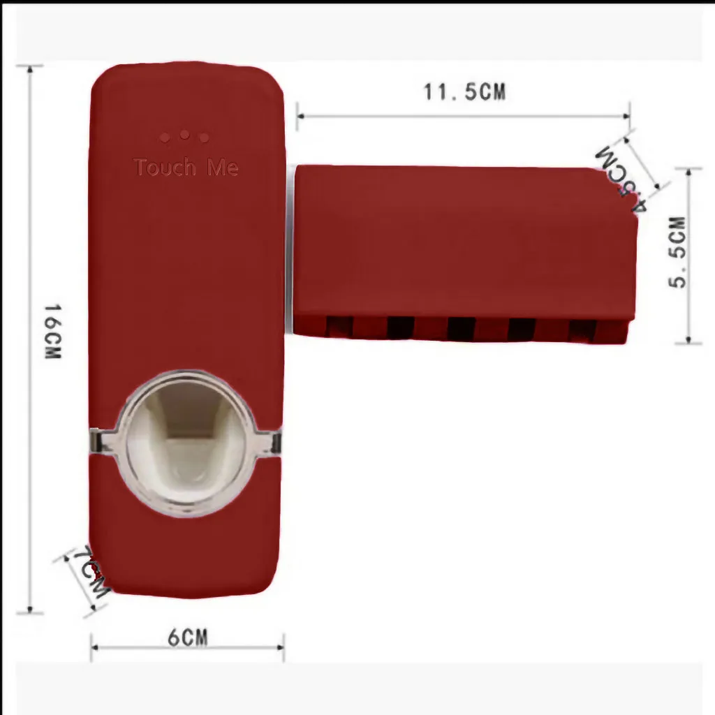 Automatic Toothpaste Dispenser with 5 Toothbrush Holder Set Wall Mount Stand New home decoration accessories toothbrush holder