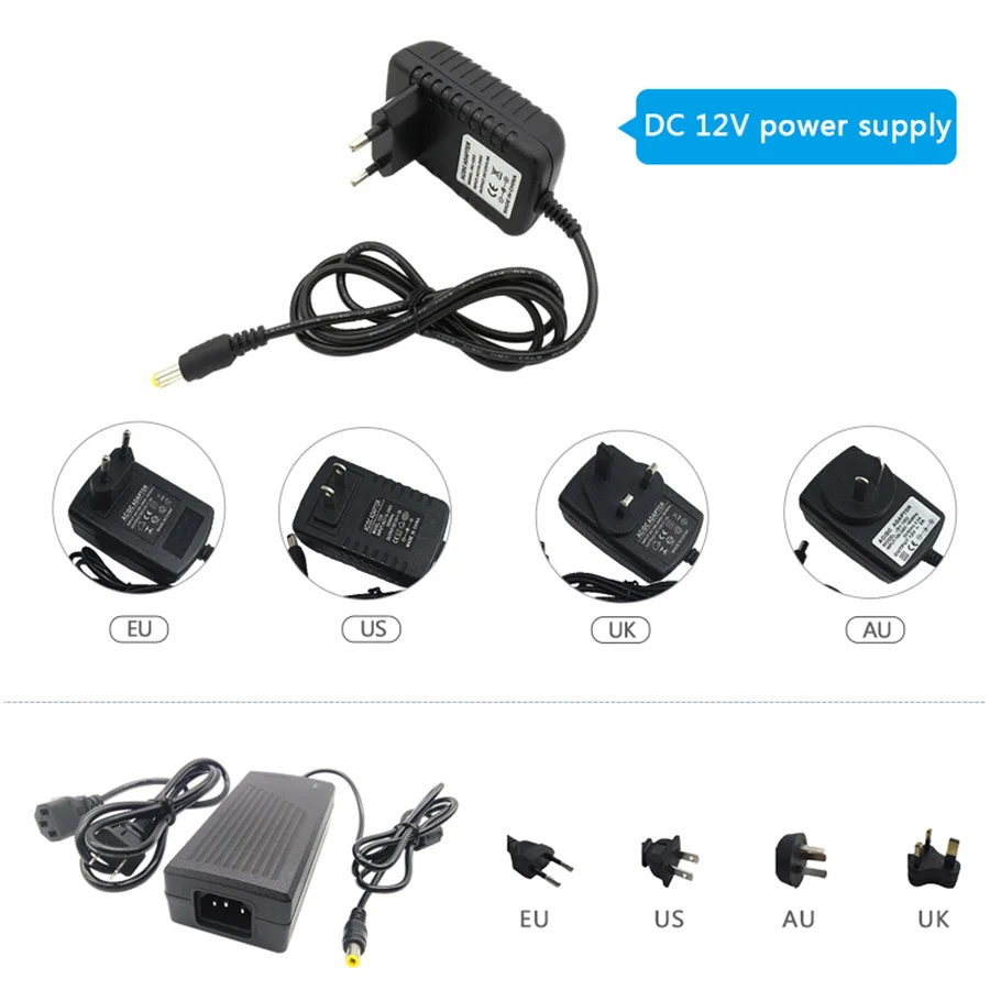 LED Strip Light RGB 5050 2835 Flexible Ribbon Fita Led RGB 5M 10M 15M Light Strip Tape Diode DC 12V+ Remote Control +Adapter (2)