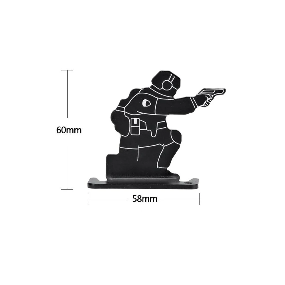 Пейнтбол Стрельба Цель Открытый Воздушный пистолет тактический Набор 4 шт. металлический солдат цели