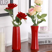 Скандинавские украшения дома цветы вазы декоративные для дома аксессуары современные тусклые полированные цветные glazeceramics