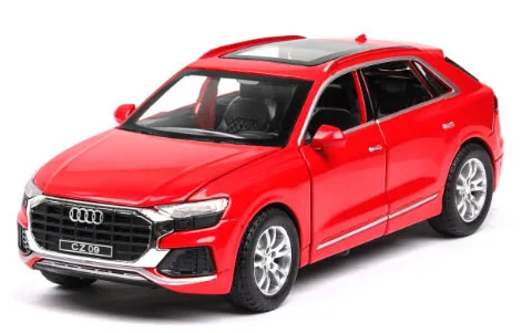 high simulation 1:32 Audi Q8 with sound light pull back alloy toy car model toys for children gifts free shipping 7