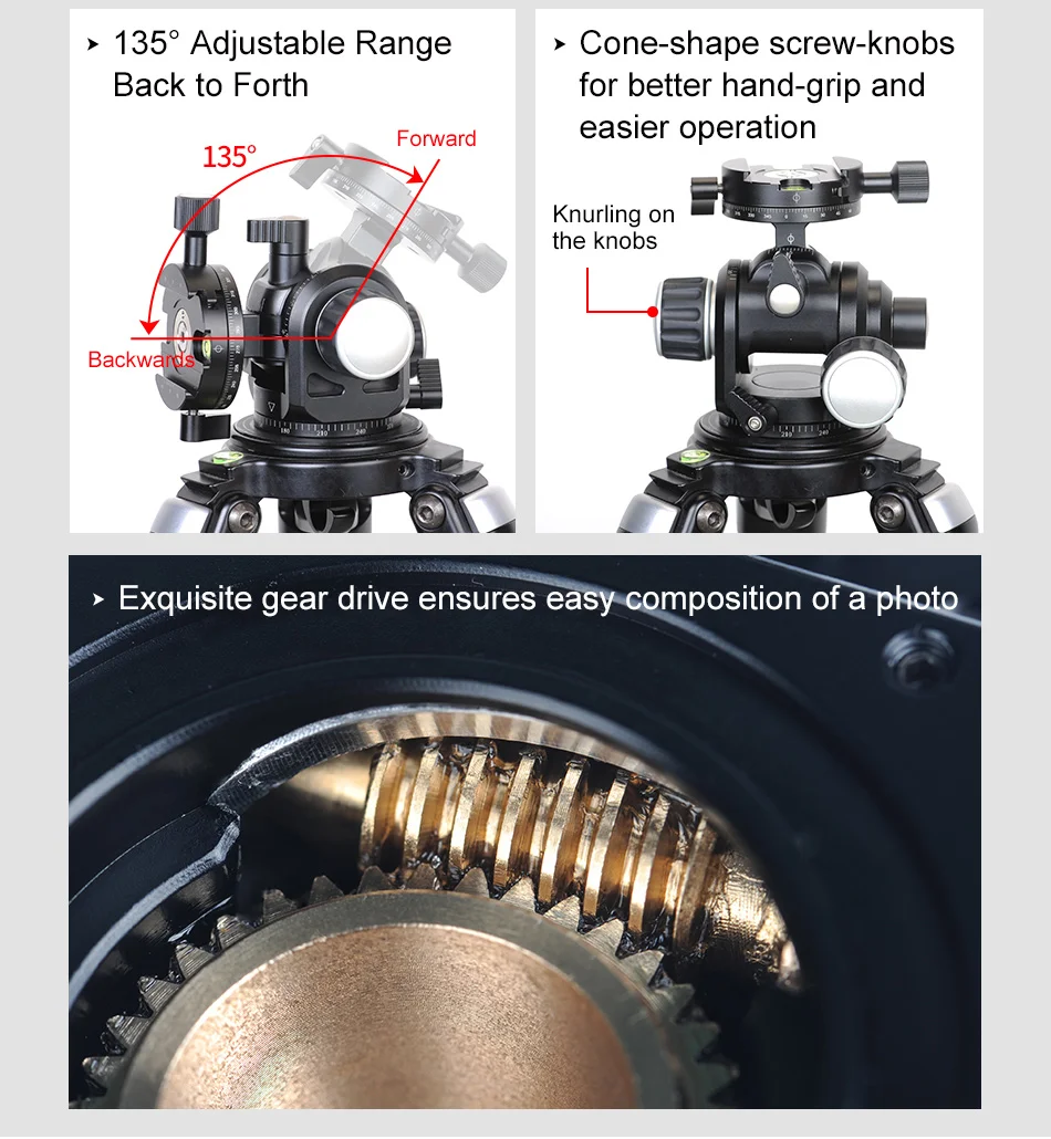 SUNWAYFOTO GH-PRO головка для Gitozo, Manfrotto, Benno штатив