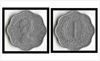 

East Caribbean 1 Cent Old Coins Commonwealth Queen Latin America 100% Real Original Coin Collection New