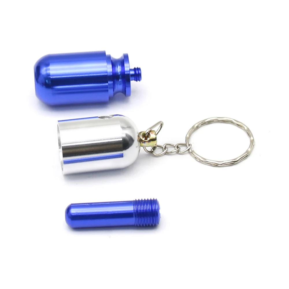 Мини легкий алюминиевый сплав съемный в форме таблетки с брелок металлическая труба бизнес подарок практичный и красивый