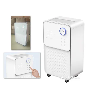 

24L/D Dehumidifier Household Bedroom Basement Silent High Power Machine Touch Screen Dryer Air Purifier Constant Humidity