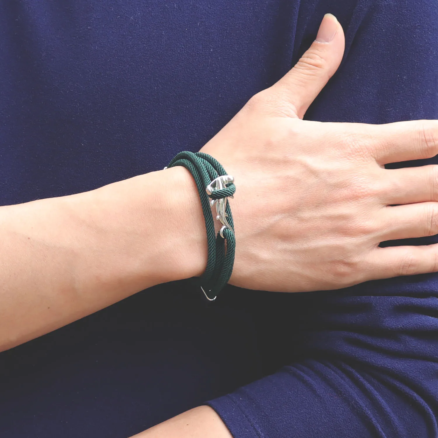Rope Bracelet Bobo Handmade Multilayer Rope Bracelet Gothic Hammerhead Shark Viking Bracelets For Men Wristband Jewelry Homme