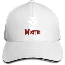 Misfits логотип модная повседневная регулируемая бейсболка для мужчин и женщин Черная