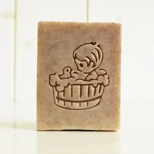 Мальчик Купание ручной работы любовь мыло изготовление штамп прозрачный натуральный оргстекло мыло печать с ручкой акриловая