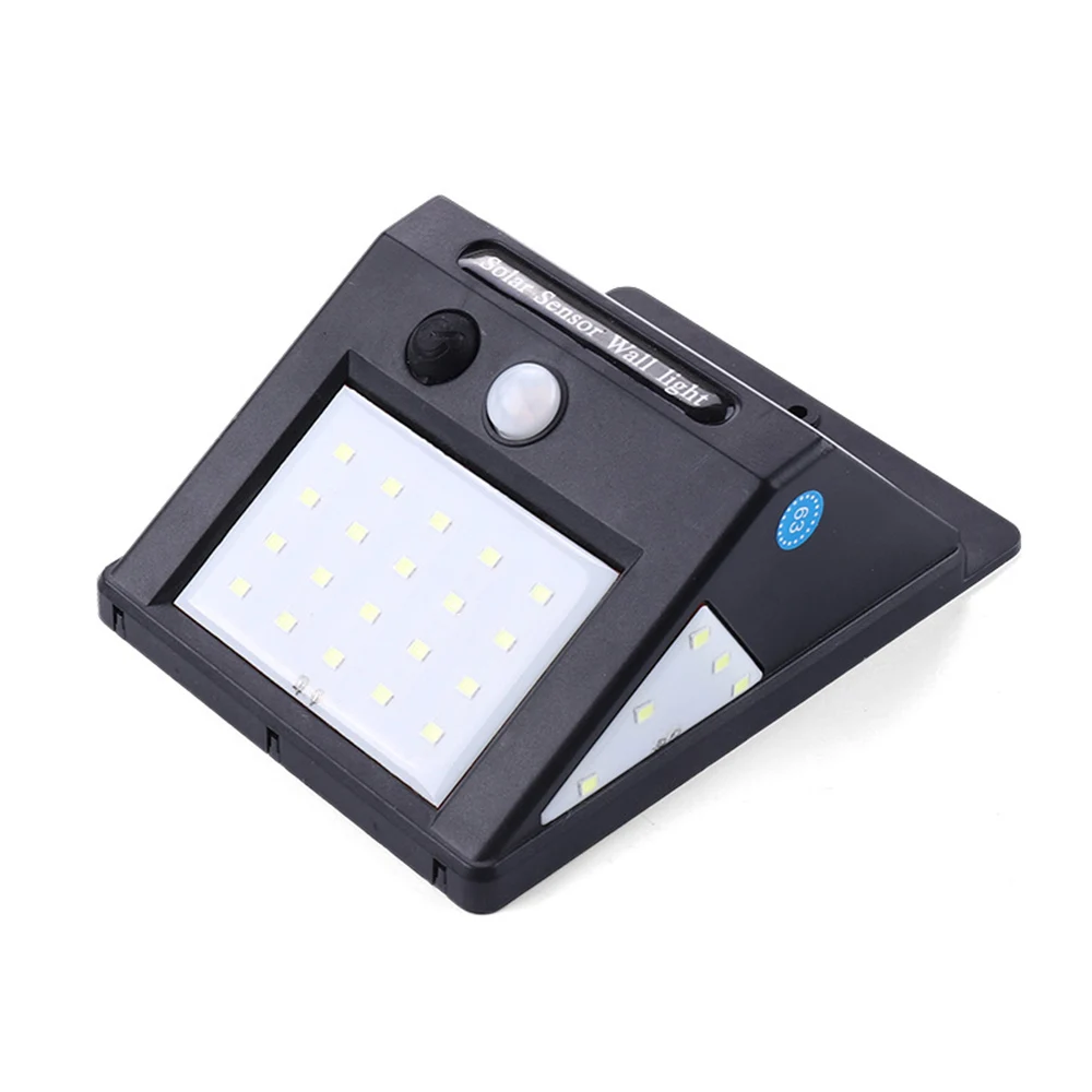 BRELONG Solar LED Wall Light Waterproof Three-sided Illuminated Motion Sensor Outdoor Fence Garage Lighting Human Body Induction