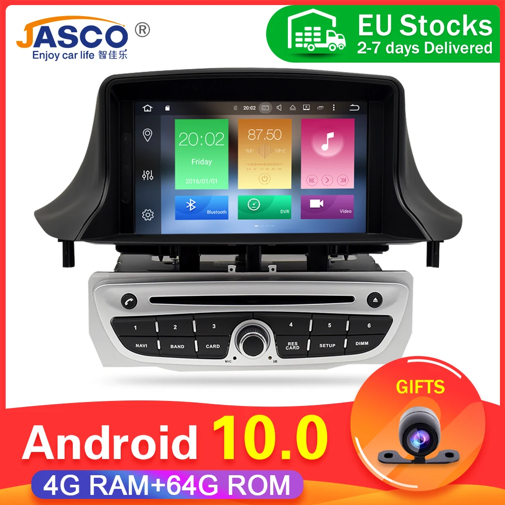 11 Android 10 0 автомобильный стерео DVD плеер GPS ГЛОНАСС навигация для Renault Megane 3 Fluence 4 Гб