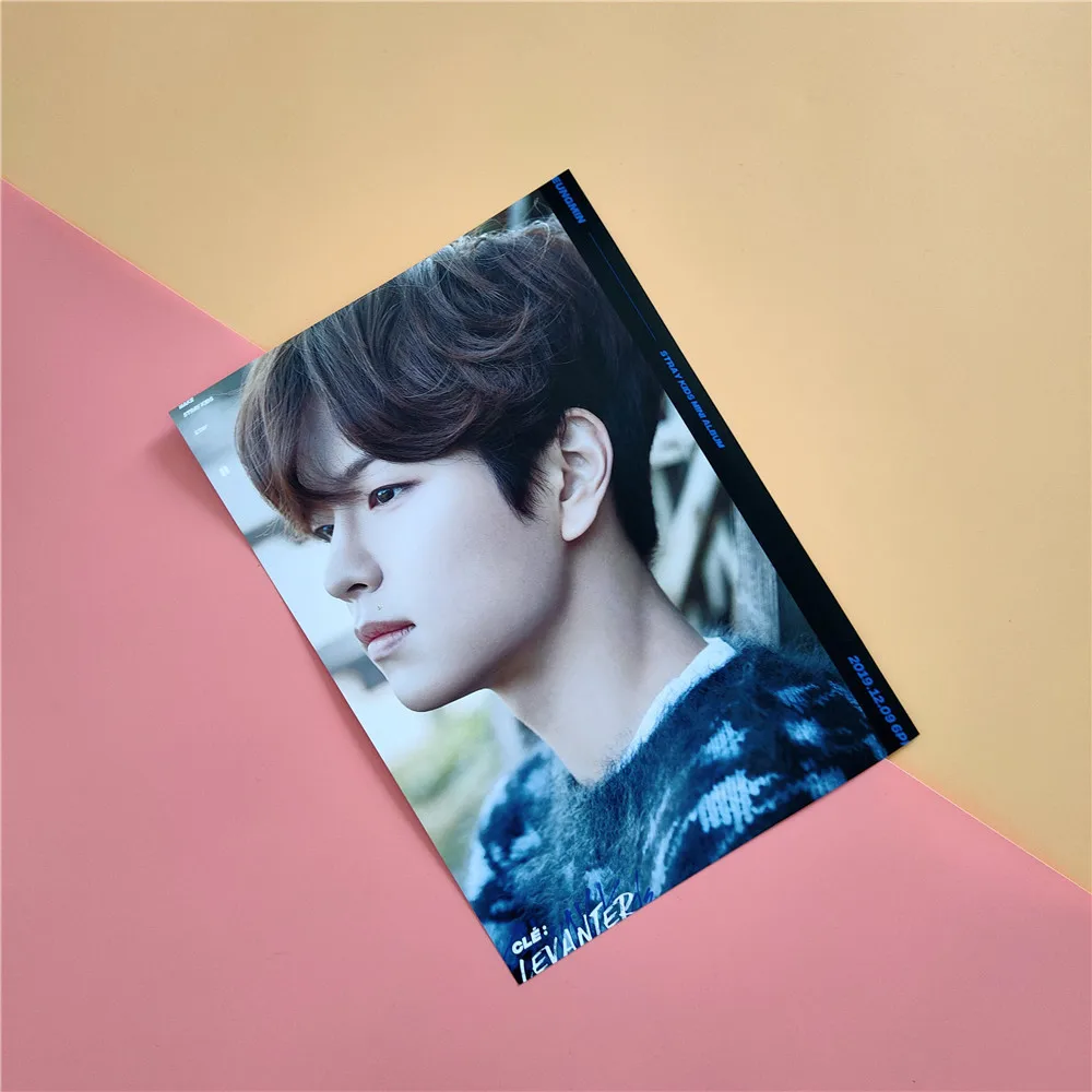 2 шт./компл. 21*30 см Kpop бродячий детский плакат альбом левантер фото самоклеящийся HD Альбом Плакат Наклейка Банг Чан Феликс Hyunjin