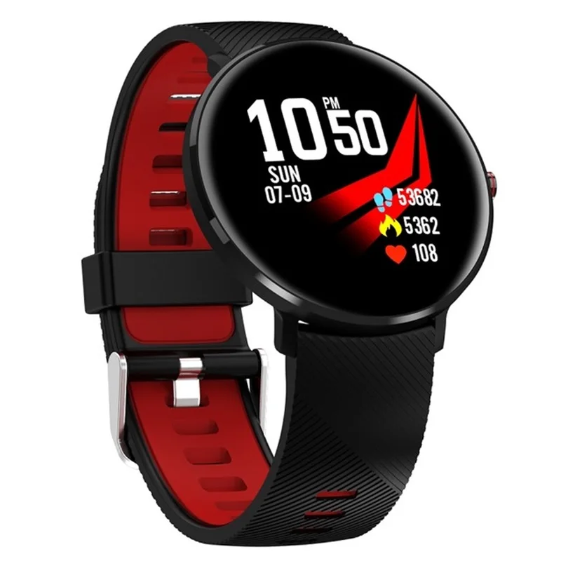 Red L10 Смарт-часы Bluetooth спортивные часы IP68 Водонепроницаемые ЭКГ монитор сердечного ритма и артериального давления для мужчин для телефона Xiomi Huwei - Цвет: Red