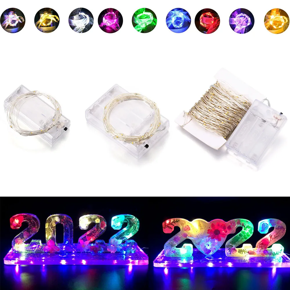 Led Light String Resin Diy Epoxy Resin Mold Fairy Resin Wedding Decoration Resin Diy