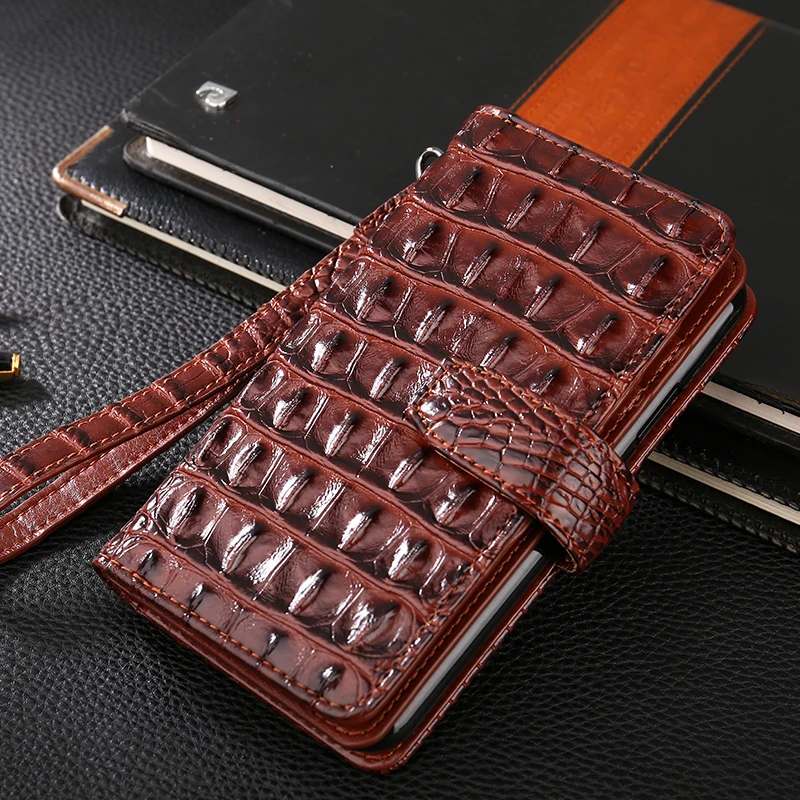 

For IPHONE 6 6S Plus 7 Plus 8 Plus Cover Luxury 3D Crocodile Leather Wallet Iphone X XS XR XS MAX Flip Case Card Slot Magnetic