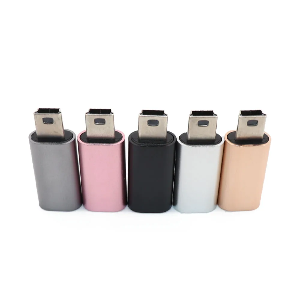 TingDong 2 шт. адаптер Mini USB Тип с разъемами типа c и Mini USB Male адаптер зарядного устройства для адаптера переменного тока