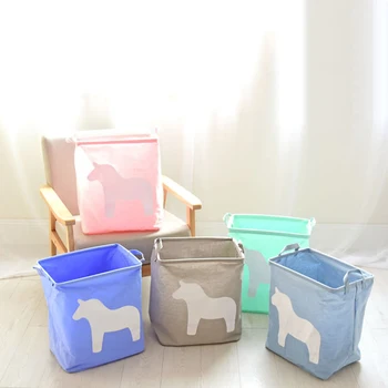 

5 Colors Cuboid Waterproof Organizer Linen Sundries Storage Basket Cabinet Underwear Storage Bag Cothing Storage Box