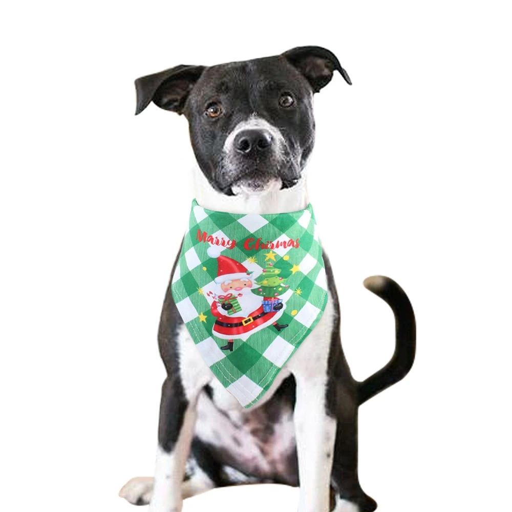 New Pet Triangle Towel Christmas Pet Dog Scarf Bib Pet Christmas Saliva Towel Pet Cleaning Supplies Pet Clothing Accessories