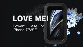 

For iphone se 2020 Case iphone 8 Casing LOVE MEI Shock Dirt Proof Water Resistant Metal Armor Cover Case For iphone 7 case