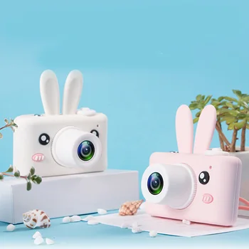 

2019 New Arrvials Soft Silicone HD Screen Cute Cartoon Mini Digital Video Camera for Children Photography Learning Traveling Use