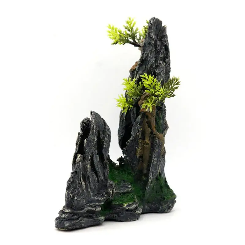 1 шт. орнамент Искусственный Декоративный красивый креативный аквариум горная скала украшение для аквариума украшение