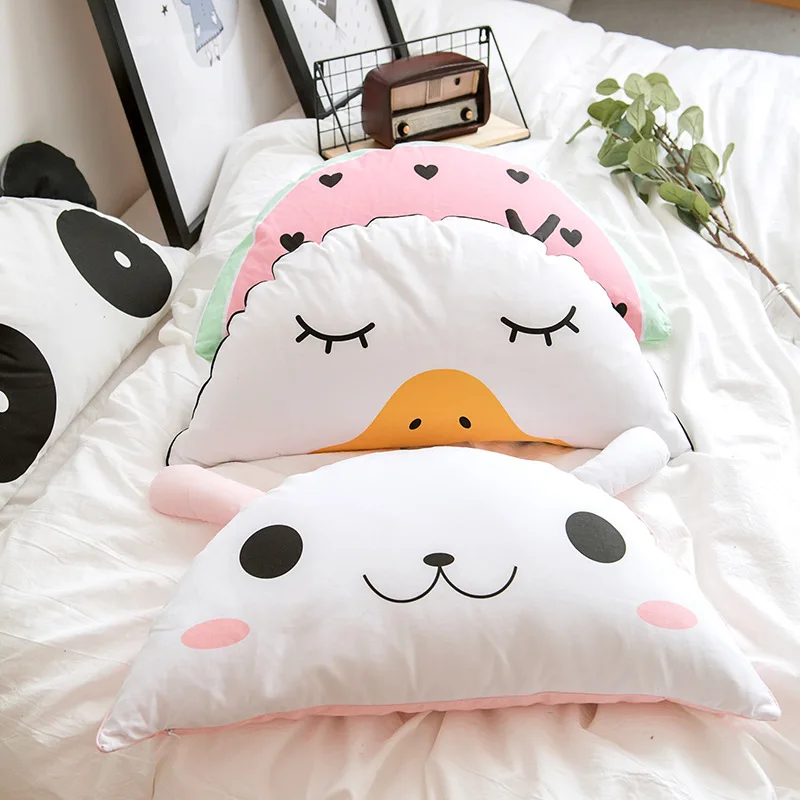 

Leu INS Cartoon Little Duck Stuffed Cushion Washable Creative Cool Cute Pillow Lumbar Support Pillow Sofa Cushion