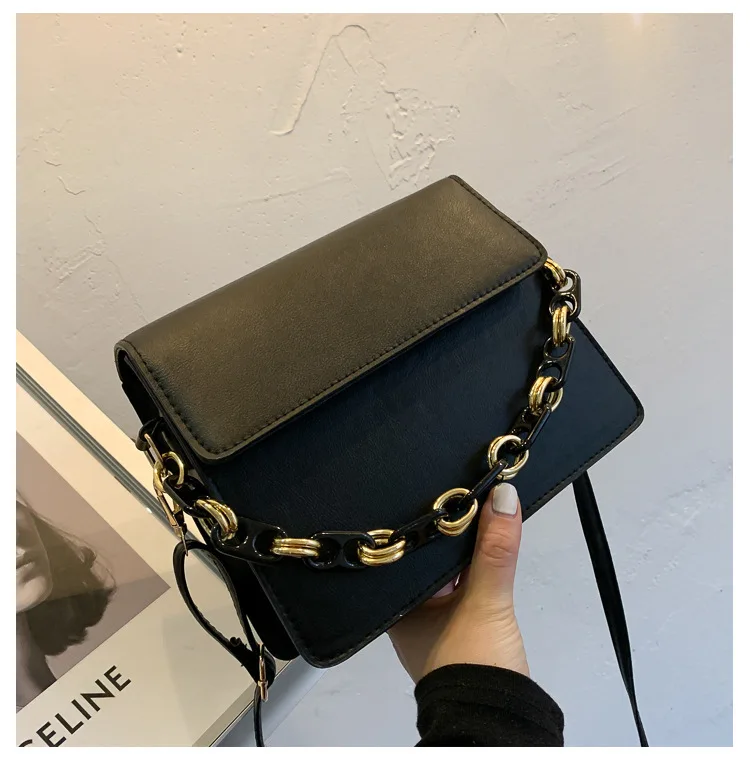 

New 2021 Fashion Luxury Women Leather Solid Shoulder Bag Clutch Chain Bag Ladies Casual Travel Crossbody Bags Messenger Bag