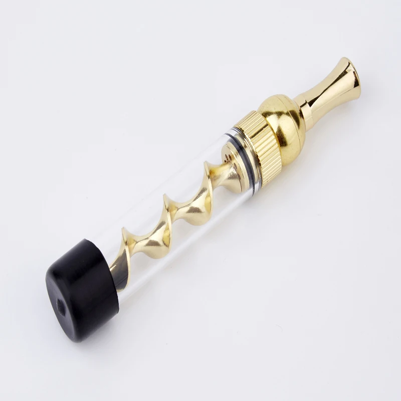 G090-gold Аксессуары для сигарет машинка для скручивания табака Мини Стеклянная трубка аксессуары для курения креативная Мода плоский держатель для табака - Цвет: G090-gold