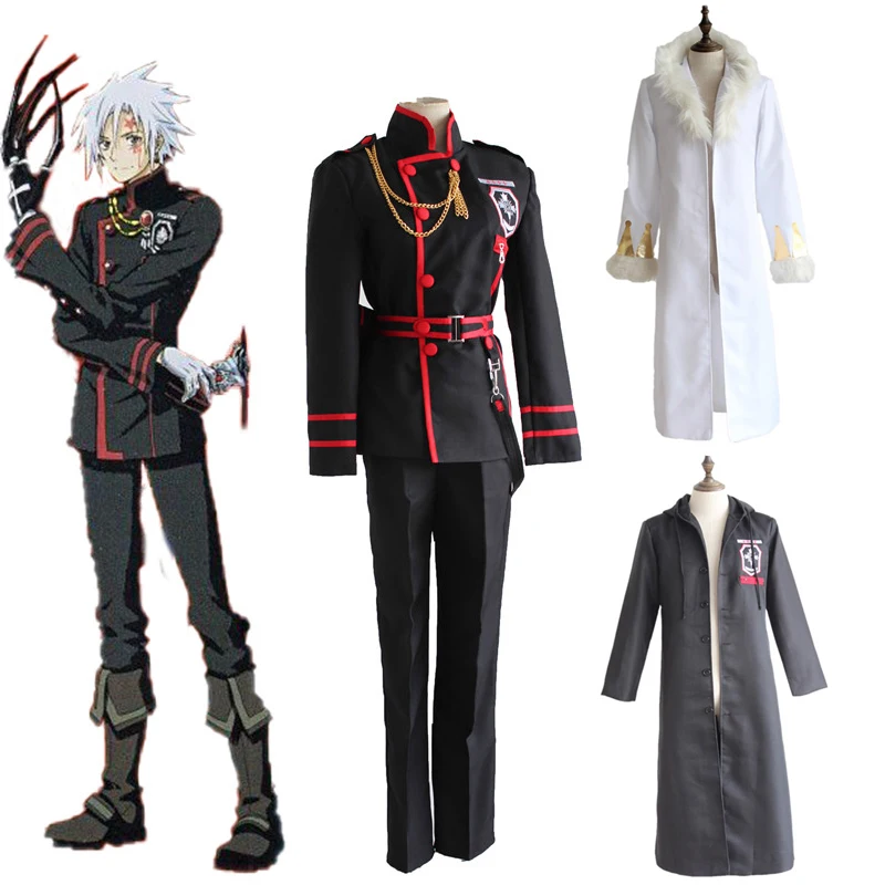 Anime  Allen Walker Cosplay Costume Full Set School Uniform ( Top  + Pants + Belt + Bag + Accessories ) Halloween Suit - Scary Costumes -  AliExpress