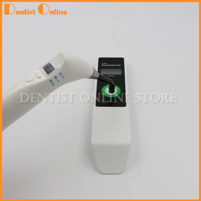  Dental Curing Light Meter Visible LED Radiometer Curing Intensity Battery with LCD Screen - 4000307603074