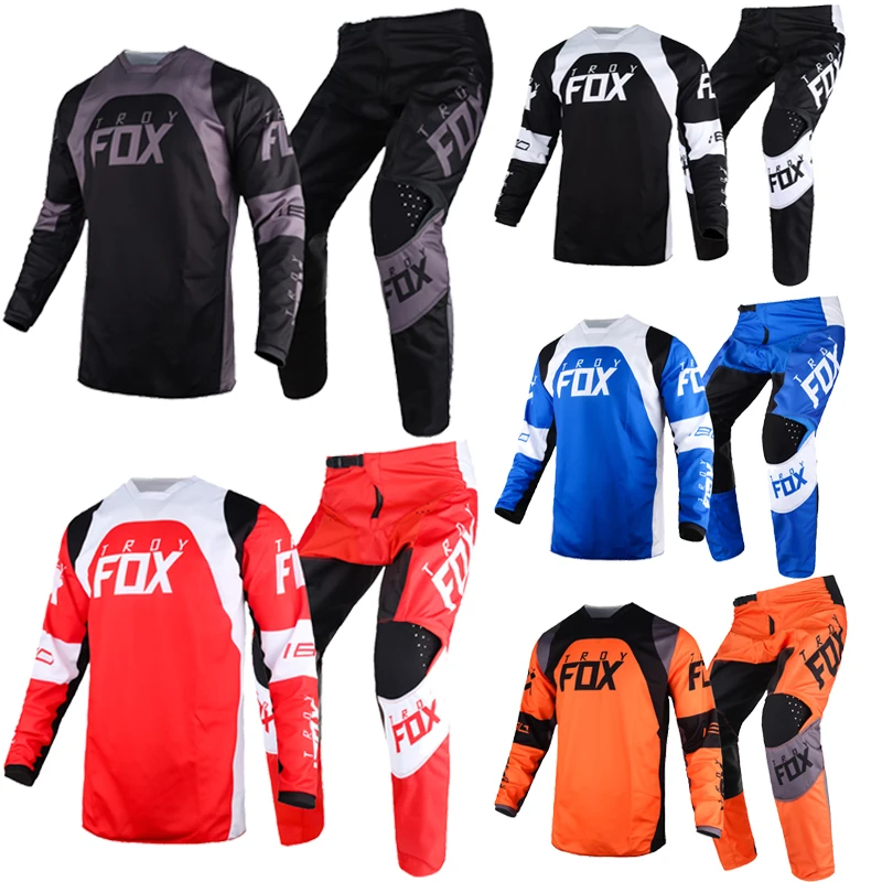 

180 Trice Lux Gear Set Motocross Racing Jersey Pants MTB MX Dirt Bike Offroad Kits Moto Street Suit Mens