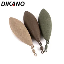 

71/85/99/128/142g Olive Fishing Sinker Dropping Shape Pendant Oval Shape Rotating Tackle Carp Accessories Winter Fishing