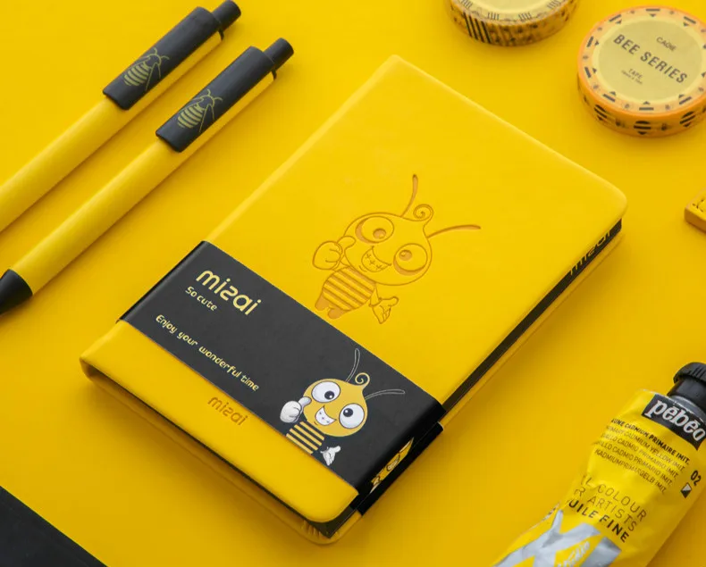 A7 Agenda планировщик Органайзер Kawaii Bee дневник записная книжка s и дневники милый портативный Еженедельный Ежемесячный план путешествия записная книжка