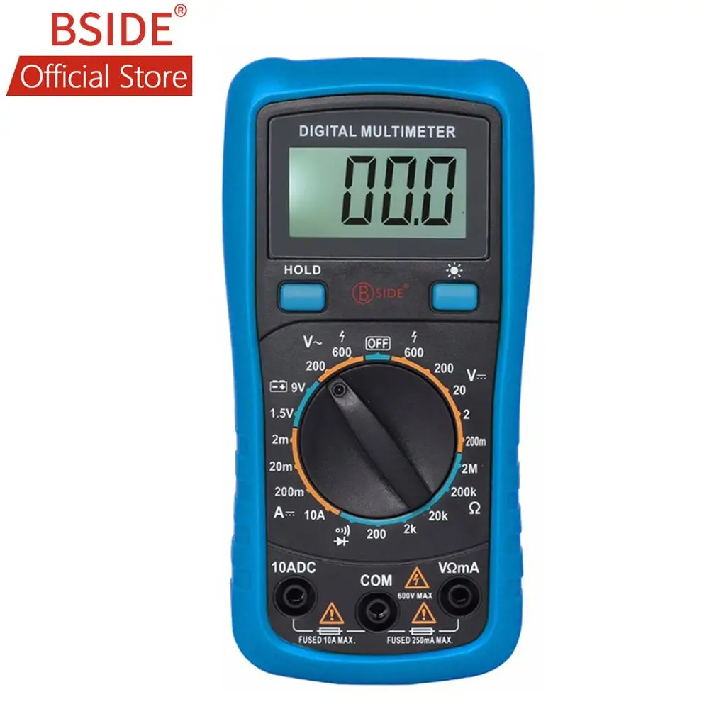 BSIDE 3 1/2 мультиметр ADM11 Pro AC/DC 600 в зеленая Защитная крышка подсветка Удержание данных тестер напряжения батареи перегрузки