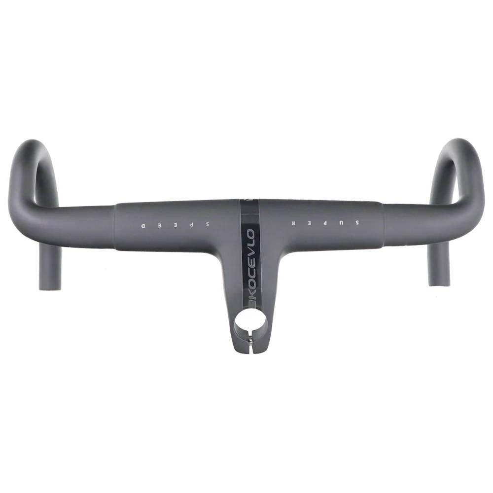 KOCEVLO NEW Full black carbon Road Bicycle T800 UD manubrio integrato con  attacco manubrio da strada in carbonio per 28.6mm|Bicycle Handlebar| -  AliExpress