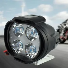 Универсальная мотоциклетная фара DC12V светодиодный спортивные огни рулевой фонарь для мотоцикла передние фары прожектор 6500k автомобильные аксессуары