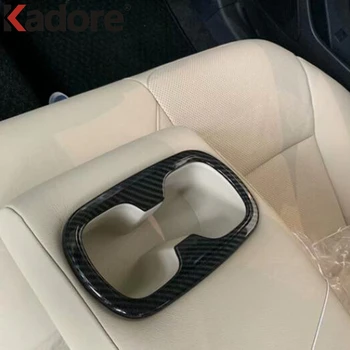 

For Toyota Corolla sedan 2019 2020 2021 Carbon Fiber Car Interior Rear Seat Water Cup Holder Frame Decoration Cover Trim Sticker
