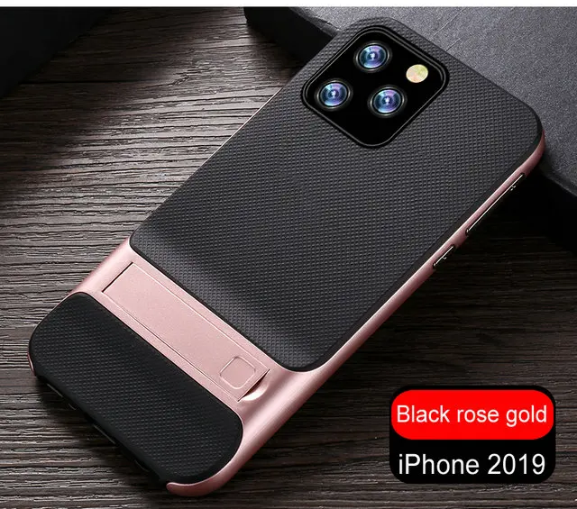 Для iPhone 11 Pro Max чехол Роскошный тонкий матовый чехол Подставка для Apple iPhone 11 чехол для iPhone 11 Pro Чехол iPhone11 11Pro