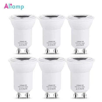 

GU10 LED Light Bulb 2W Spotlight Lamp Mini SMD 3000K Warm 6000K Cold White 35W Replacement For Small 35mm Home Lightbulb 6Pack