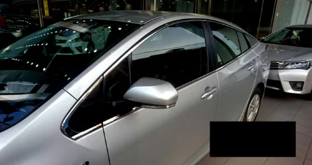 Накладки на окна автомобиля из нержавеющей стали для toyota prius xw50 - Цвет: around window trims