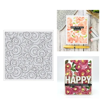 

2020 New Metal Cutting Dies and Clear Stamps Scrapbooking For Paper Making Cling Flowers Background Embossing Frames Card Sets