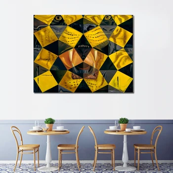 

Abstract Artwork Tiger for Site Salvador Dali Animal Oil Painting Printed on Canvas Painting Wall Art Modern Home Decor No Frame