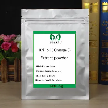 

ISO Certified Krill Oil Omega-3 Extract Powder, Fatty Acid-EPA-DHA Festive Powder Improve Skin and Promote Heart Health