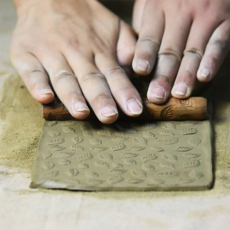 wood pellet making machine Pottery Tools Wood Hand Rollers for Clay Clay Stamp Clay Pattern Roller best wood router